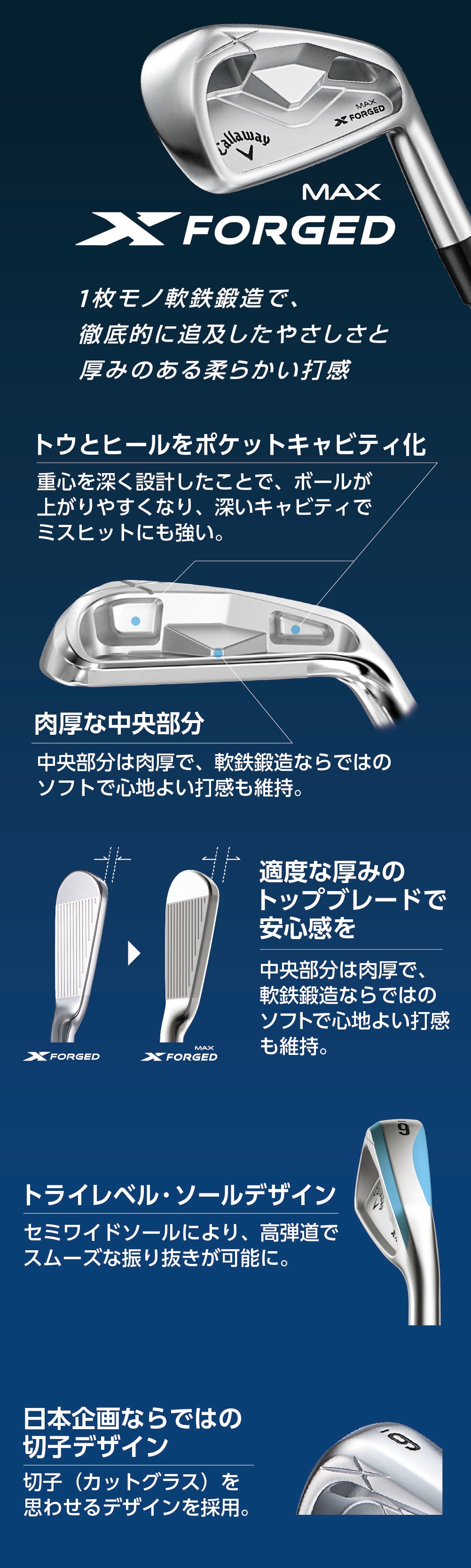 キャロウェイ X FORGED MAXアイアン | ゴルフ用品はヴィクトリアゴルフ