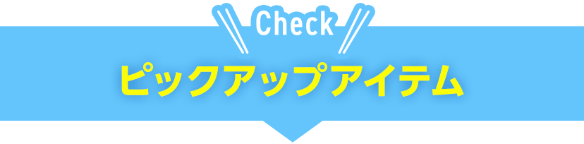 ピックアップアイテム