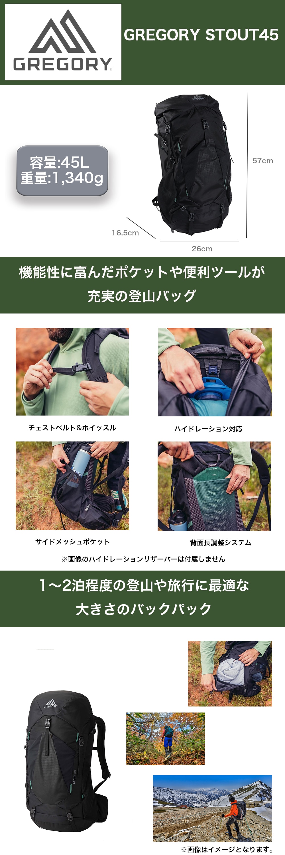 グレゴリーバッグ