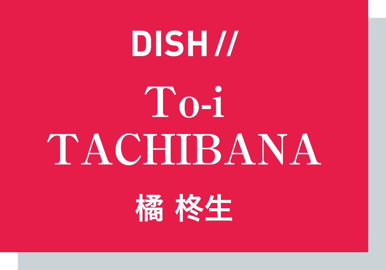 DISH// To-i TACHIBANA 橘 柊生
