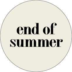 end of summer