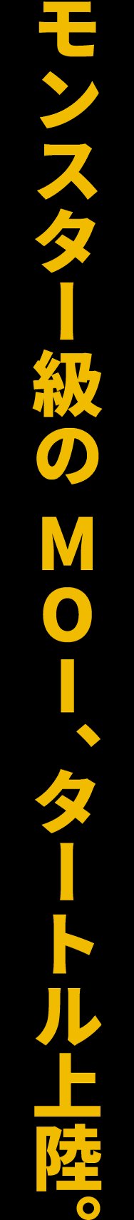 モンスター級のMOI、タートル上陸。